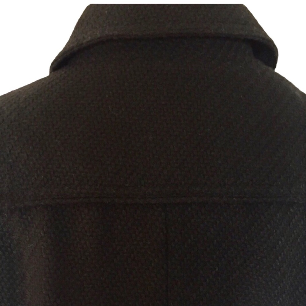 š“Billabong dark blue tailored feminine jacket hidden zipper 3 button closure L - Picture 4 of 8
